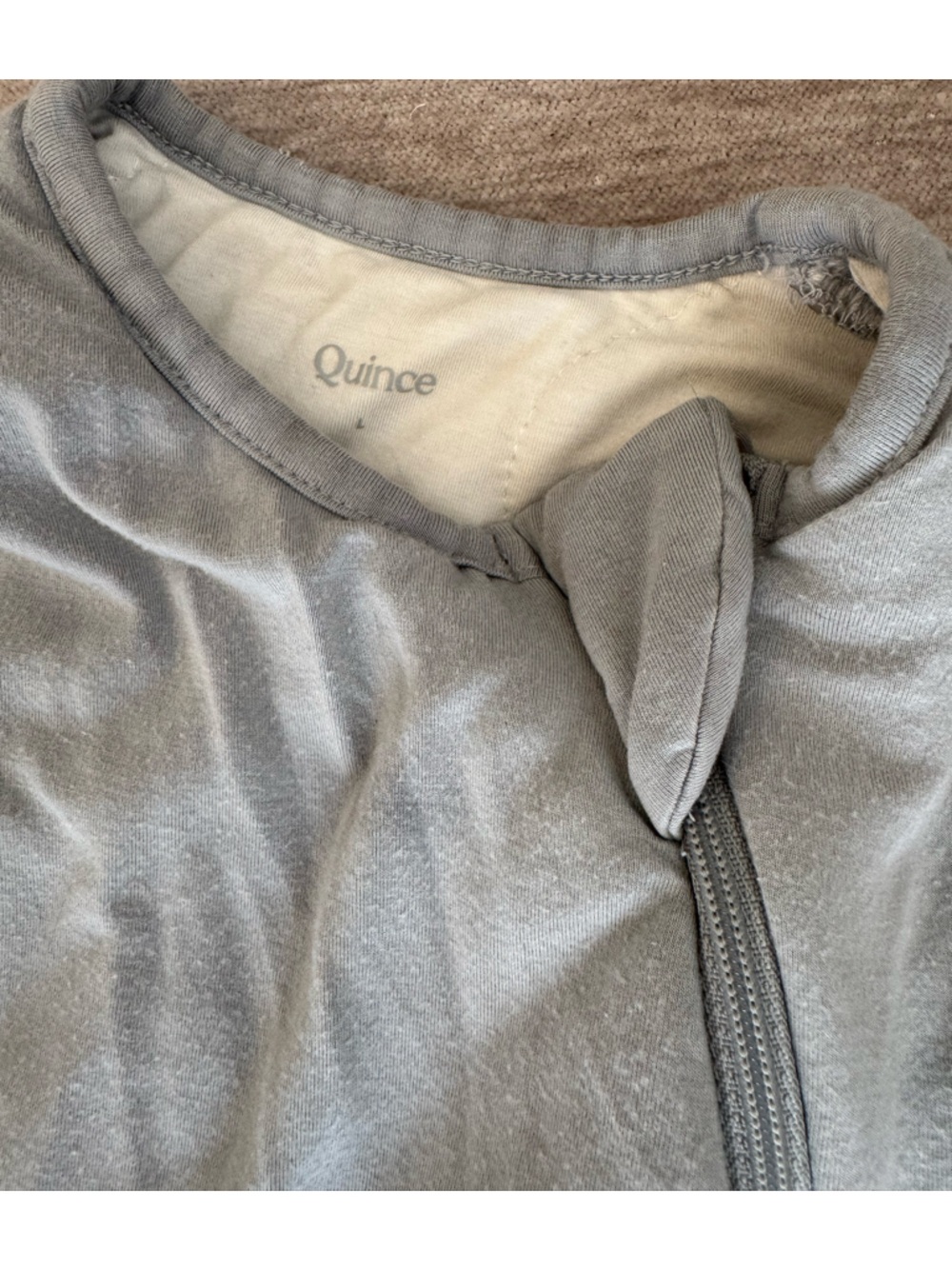Quince Gray Sleep Sack 2.5 TOG Size Large